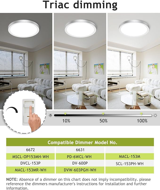 hepside 4PACK Flush Mount LED Ceiling Light Fixture Brushed Nickel, 12Inch 28W, Dimmable 3000K-4500K-6000K 3 Color Selectable Ceiling Lamp 3200LM Low Profile Ceiling Light for Kitchen Bedroom Hallway