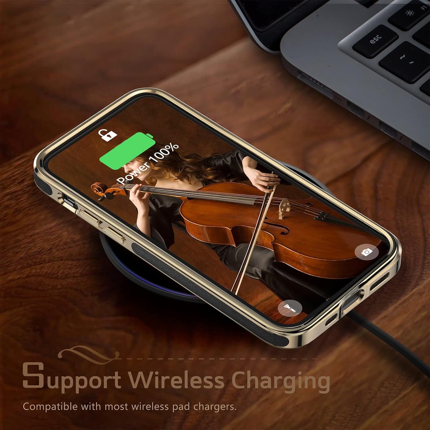 LOHASIC Leather Case for iPhone 13 Pro Max, Premium Slim Classic Cover Soft Grip Shockproof Compatible with 5G 6.7 inch