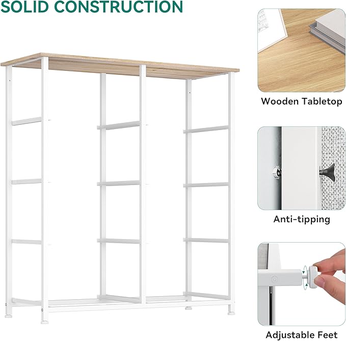 YITAHOME Dresser for Bedroom, Fabric Dresser with 8 Drawers, Storage Tower Unit, Chest of Drawers for Living Room, Hallway, Closets