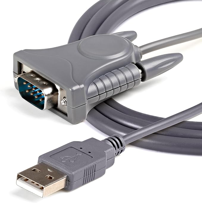 Usb To Serial Adapter Cable 3ft Usb M To Db9/Db25 Rs232 M
