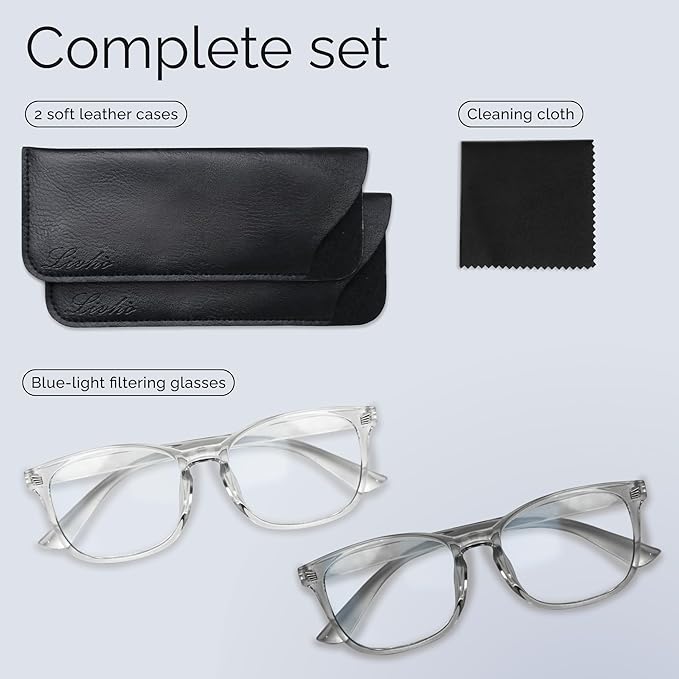 livho High Tech Blue Light Glasses - Advanced Blue Light Blocking Computer Glasses - Screen Fatigue & UV Protection