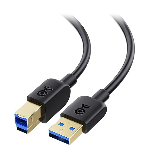Cable Matters 5Gbps Long USB 3.0 Cable - 15ft, USB A to B Cable, USB3 Cord with Type-B 3.0 Connector for Hard Drive Enclosure/Built-in Hub and More, Black