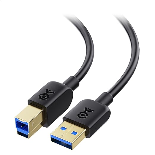 Cable Matters 2-Pack 5Gbps USB 3.0 Cable - 3ft, Short USB A to B Cable, USB3 Cord with Type-B 3.0 Connector for Hard Drive Enclosure/Built-in Hub and More, Black