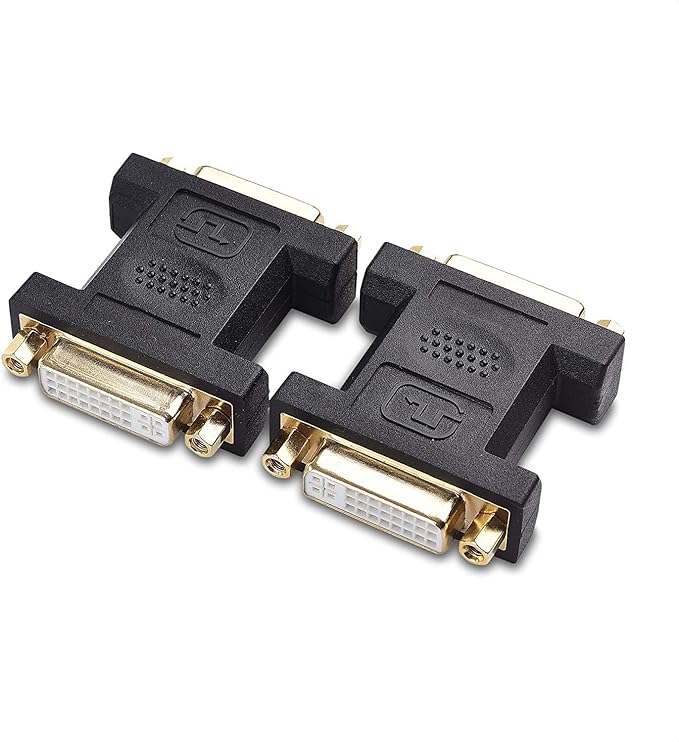 Cable Matters 2-Pack DVI Coupler (DVI Female to Female Adapter)
