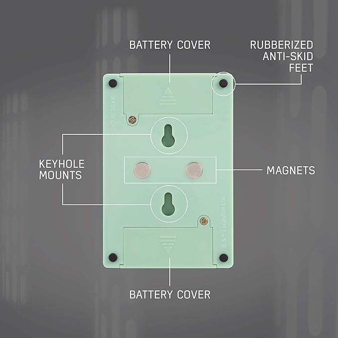STAR WARS The Child Wall Switch, Battery Operated, Night Light, Wireless, Baby Yoda, Mandalorian, ON/Off, LED Light Switch, Perfect for Bedrooms, Bathrooms, Nursery, Game Room and More, 53291