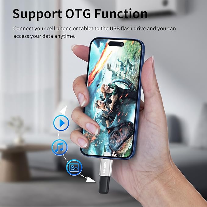 USB C to USB Adapter 4 Pack,Type C Male to USB 3.2 Female OTG Adapter,100W Fast Charging 10Gbps Data Transfer for M-acBook Pro/Air,Phone 15 16 17,Pad,G-alaxy,X-Peria,S-urface,D-ell XPS Black