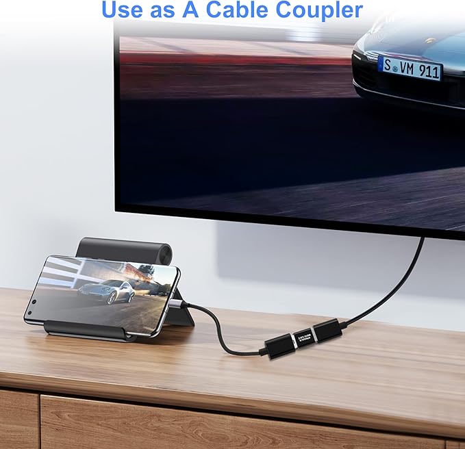 2 Pack USB 3.0/3.1 Male to Male Adapter and OTG 3.0 USB A to A Adapter, Extension or Expansion