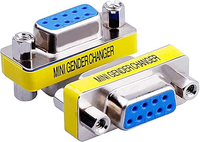 abcGoodefg 9 Pin RS-232 DB9 Female to Female Serial Cable Gender Changer Coupler Adapter (20 Pack)