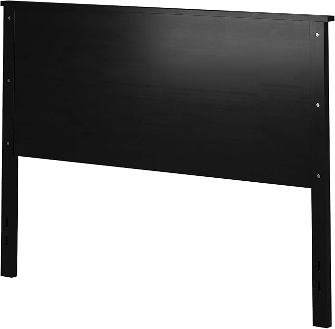 Glenwillow Home Farmhouse Style Wood Panel Headboard in Black - Queen Size