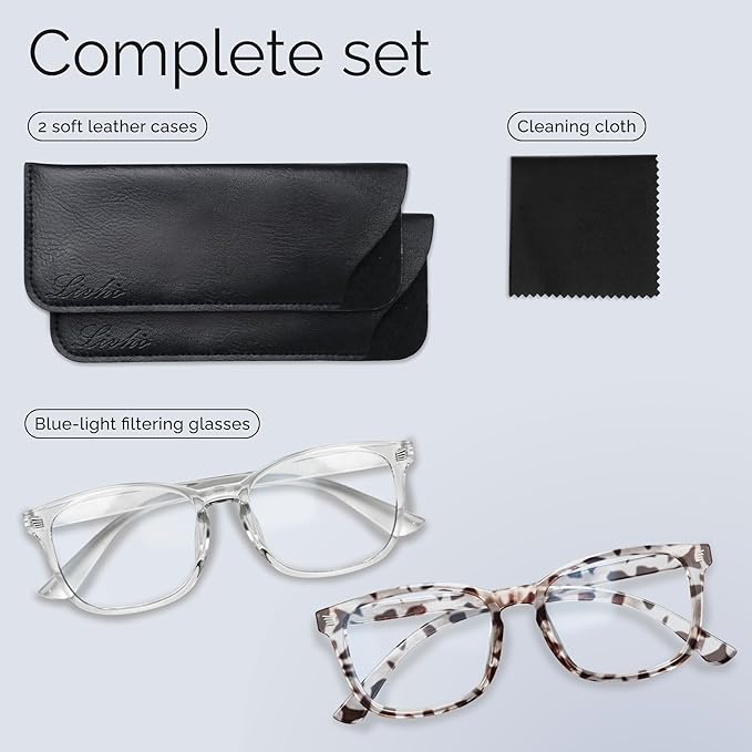 livho High Tech Blue Light Glasses - Advanced Blue Light Blocking Computer Glasses - Screen Fatigue & UV Protection
