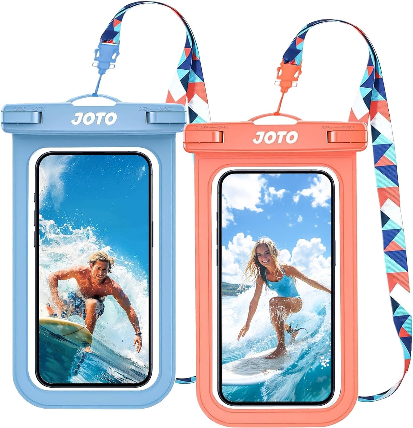 JOTO IPX8 Waterproof Phone Pouch Case, Underwater Dry Bag for iPhone 15 14 13 12 11 Pro Max, Galaxy S24