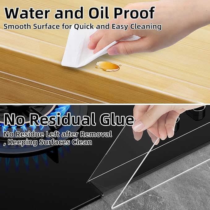Clear Edge Protector,Safe Corner Protector, Anti-Sharp Edge Protector, for Furniture, Drawers, Tables, Cabinets 0.8inX16.4FT