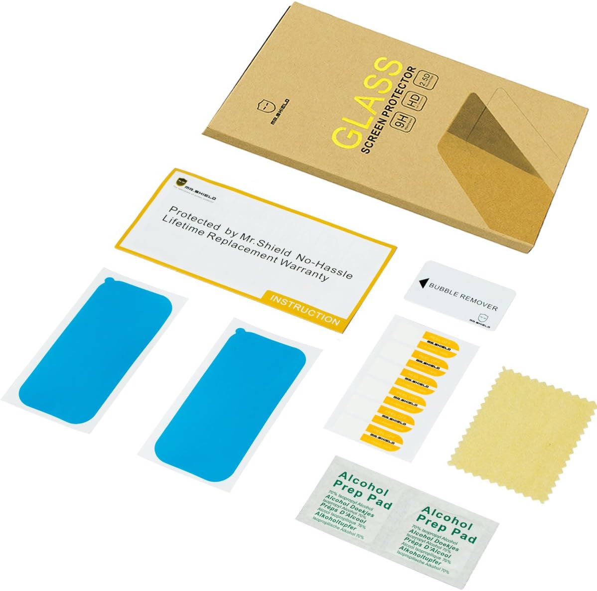 Mr.Shield Screen Protector [3-Pack] for Xiaomi (Redmi 13C) [Tempered Glass] [Japan Glass 9H Hardness]