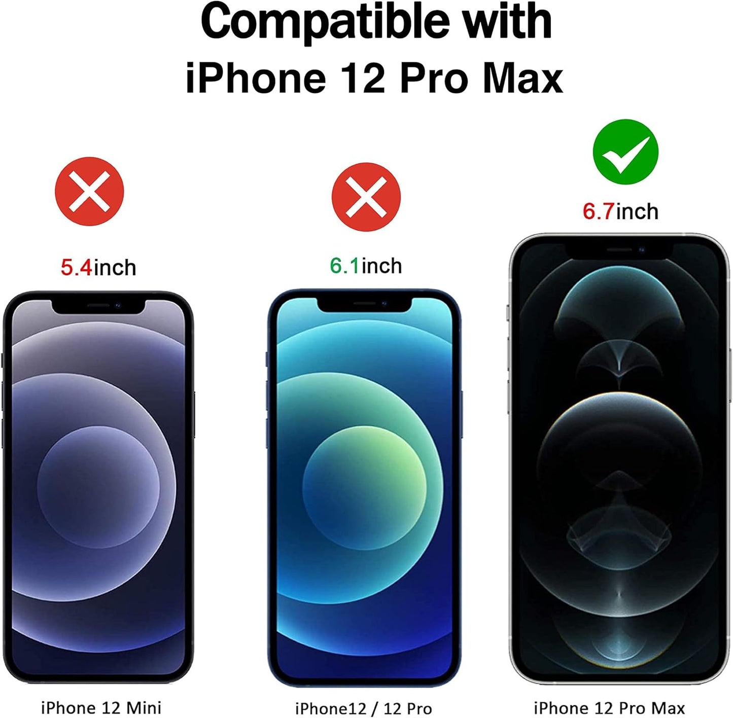 RKINC Screen Protector (4-Pack) for iPhone 12 Pro Max 6.7-Inch - Tempered Glass Film, 0.33mm, Bubble-Free