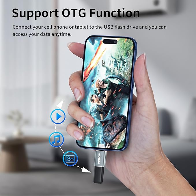 USB C to USB Adapter 4 Pack,100W Fast Charging 10Gbps Data Transfer,Type-C Male to USB 3.2 Female OTG Adapter for M-acBook Pro/Air,Phone 15 16 17,Pad,G-alaxy,X-peria,S-urfaceBook,D-ell XPS Gray