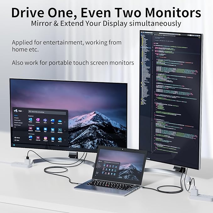 HDMI to USB C Cable Adapter 4K@60Hz 6FT, HDMI 2.0 Input to USB Type C Output Display Converter, USB Powered, Compatible with Xreal Air, Nreal Air, Steam Deck Dock, PS5, Xbox, PC, Portable Monitor