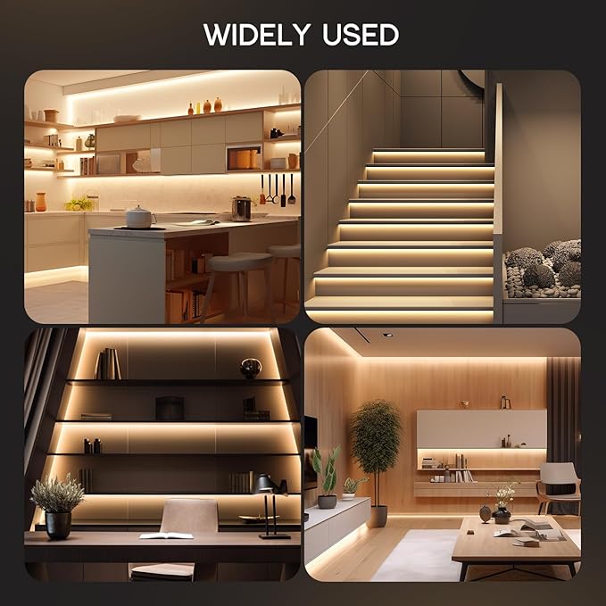 LED Strip Lights Yellow 32.8ft 110-120V Neon Rope Lights,Flexible Silicone Outdoor Waterproof Neon Strip Lights for Bedroom,Mirror,Kitchen Cabinet, Living Room,Halloween Decor