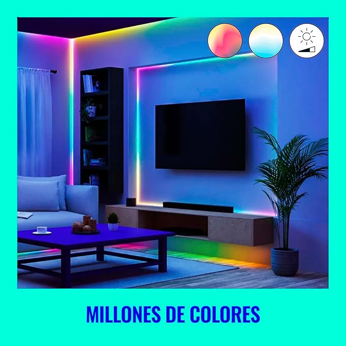 WiZ Connected 16.4 ft LED Light Strip for Your Smart Home - Flowing Multicolor LED, Color-Changing, Cuttable - Voice/App Control - Works with Google Home, Alexa and HomeKit (Pack of 4)