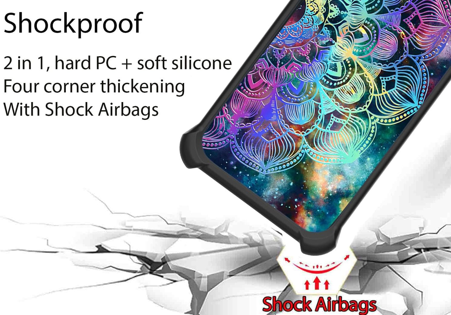 Nuu X6+ Plus Case Compatible with Nuu Mobile X6+ Plus Phone Cover, Colorful Reflect Light, IMDH-HTT