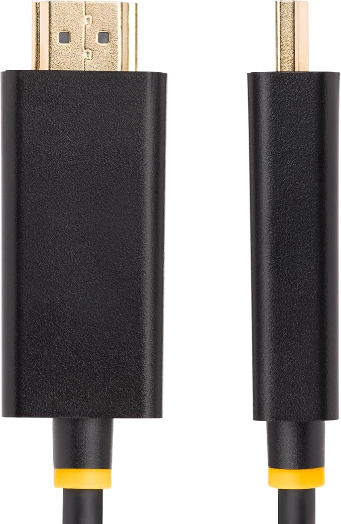 StarTech.com 3.3ft (1m) DisplayPort to HDMI Adapter Cable, 4K 60Hz with HDR, DP to HDMI 2.0b Cable, Active Video Converter