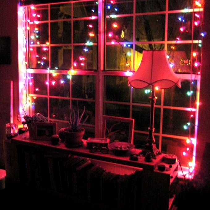 Holiday Essence 60 LED Mini Christmas Lights, Multi Color, Professional Grade for Indoor & Outdoor Use - Energy Efficient LED Bulbs - Green Wire - UL Certified