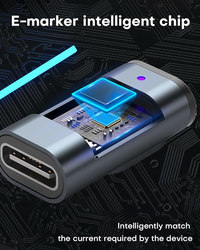 Magnetic 16PIN Lightning Tips Terminal Universal 240W PD Fast Charging 40Gbps Compatible with 16-Pin Adapters Cables for iPhone 6-14 Devices