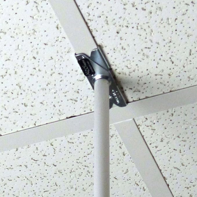 ALZO Suspended Drop Ceiling Video Projector Mount with Scissor Clamp for T-Bar Attachment