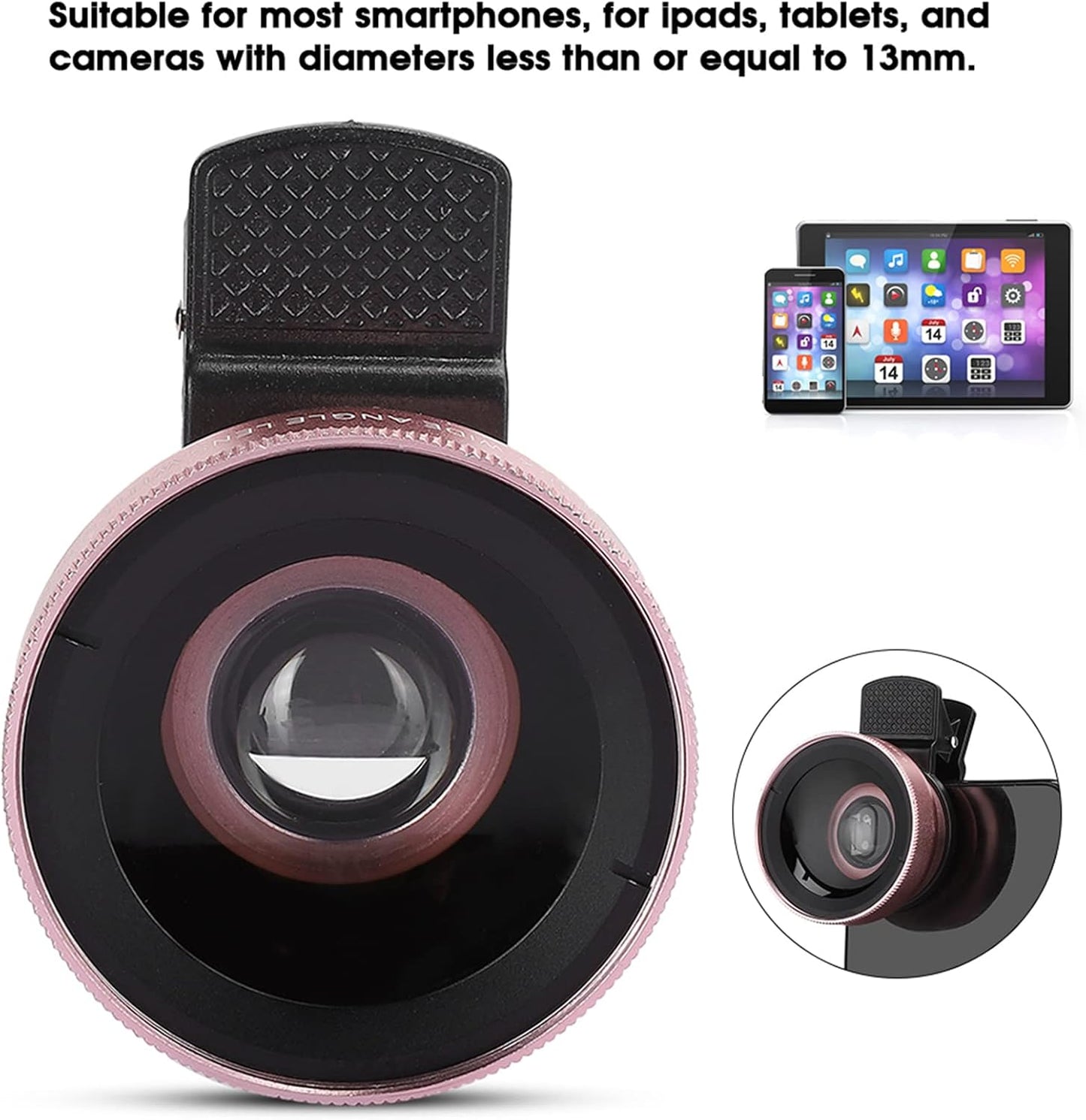 Macro and Wide Angle Lens, 2 in 1 Pro Lens Kit for Beautiful Landscapes