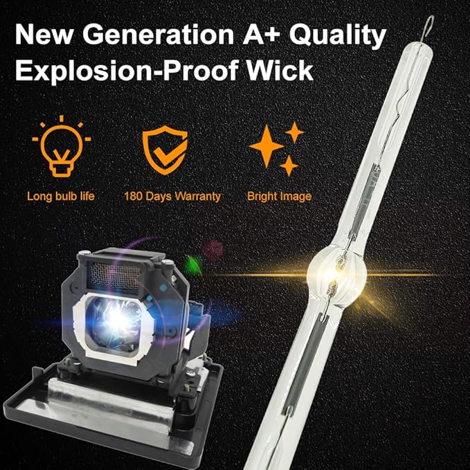 A+ Quality ET-LAE1000 Replacement Projector Lamp Bulb with Housing Compatible with Panasonic PT-AE1000 PT-AE1000E PT-AE1000U PT-AE2000 PT-AE2000E PT-AE3000 PT-AE3000U TH-AE1000 TH-AE3000