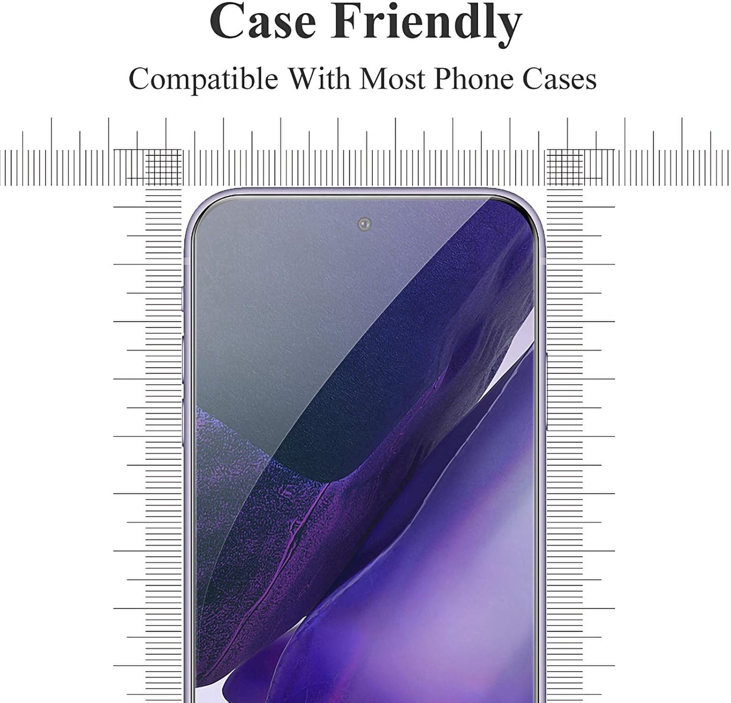 Samsung A51 Screen Protector [3 Pack], Compatible with Galaxy A52, Tempered Glass, Bubble-Free, Black