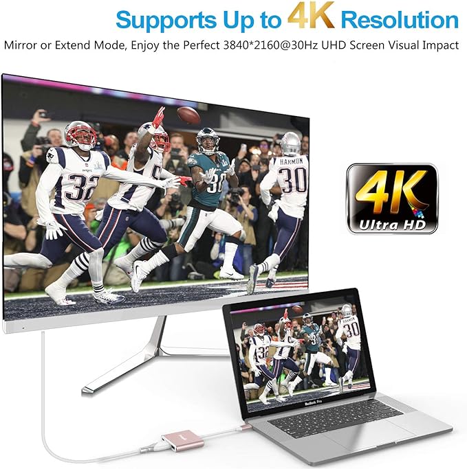 USB C to HDMl Adapter Type C HDMI Multiport Adapter 4K HDMI Output USB 3.0 Port 100W Charging Port,Digital AV hub for MacBook Pro/Air iPhone15 Pro Max