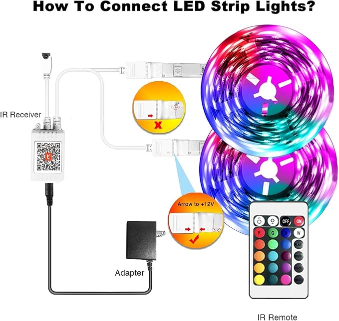 phopollo 100ft Led Lights for Bedroom Sync with Music, Led Strip Lights Compatible with Alexa and Google Home