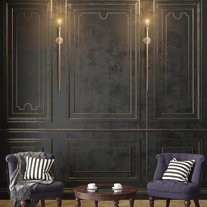 Candle Sconces Long Wall Candle Holder - Set of 2 Gold Long Wall Candle Sconce Retro Chic Wall Sconces Candle Holder Decoration for Dining Room, Living Room, Office, Bathroom