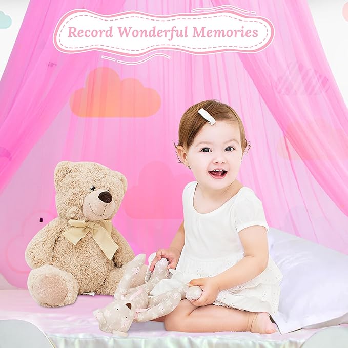 South to East Pink Bed Canopy for Girls, Princess Bed Canopy for Kids Room, Mosquito Net Canopy Girls Beds, Fire Retardant Fabric