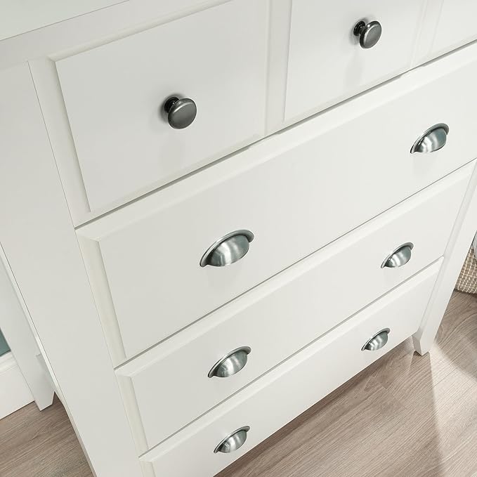 Sauder Shoal Creek Bedroom 4-Drawer Chest, in Soft White finish