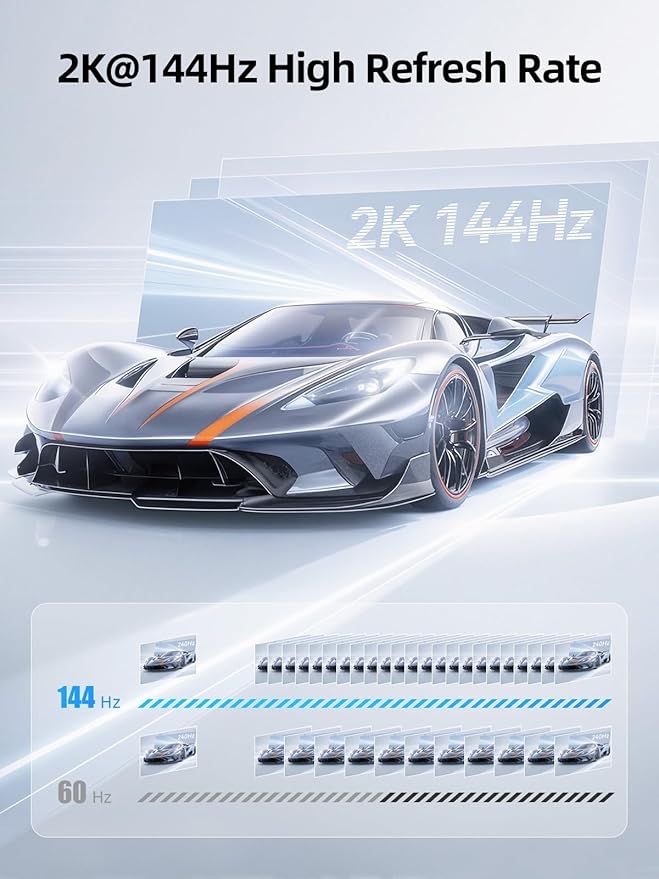llano HDMI Splitter Extended Display for Dual Monitors,USB-C to Dual HDMI Adapter with 2 Port 4K@60Hz 2K@144Hz@120Hz Simultaneous Output & PD 100W, MST HDMI SplitExtend for MacBook Windows Laptop