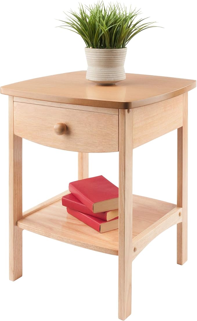 Winsome 82218 Wood Claire Accent Table, Natural 18 inches