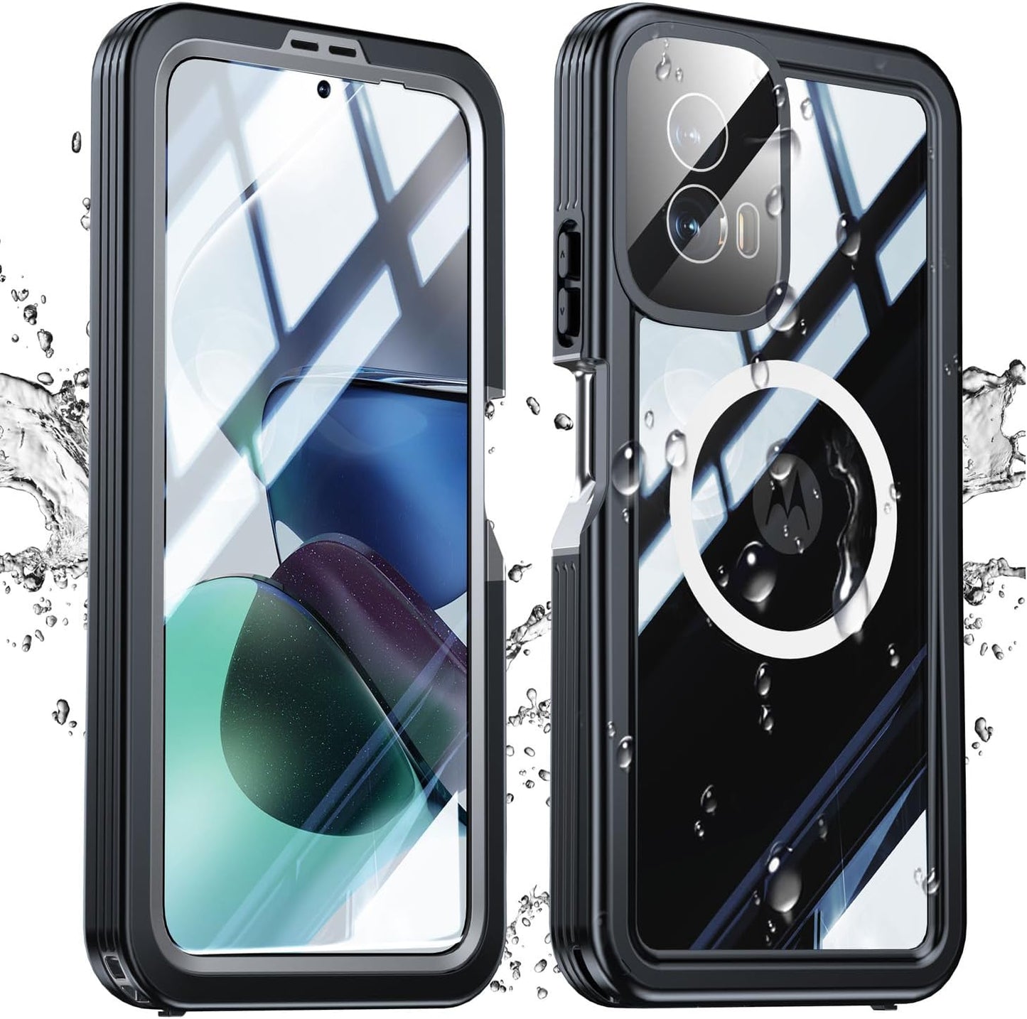 for Moto G Power 5G 2024 Case, Waterproof with Built-in Screen Protector [IP68 Underwater] Anti-Scratched Rugged Case