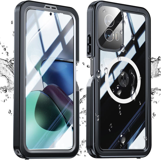 for Moto G Power 5G 2024 Case, Waterproof with Built-in Screen Protector [IP68 Underwater] Anti-Scratched Rugged Case