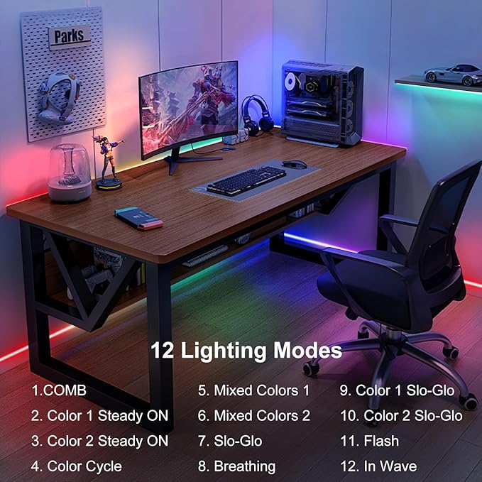 echosari LED Strip Lights Battery Operated, 10Ft 108 LED Dual Color Changing Strip Lights with Remote Cuttable Adhesive Lights Strip for Bedroom Party Decoration (Warm White & Multicolor)