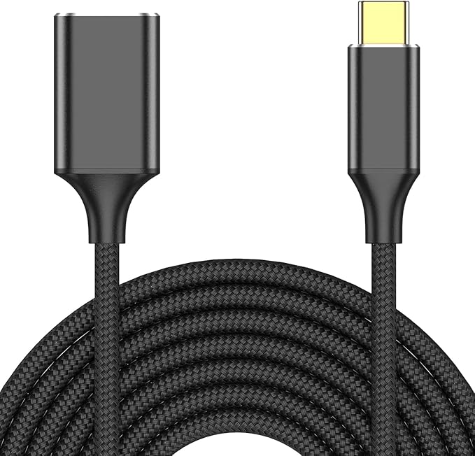 USB Female to USB C Male Cable Adapter(9.9ft/3M),Type-C Male to USB3.0 OTG Cable 5Gbps Data Transfer Compatible for Phone/Laptop/Tablet/Switch USBC Device