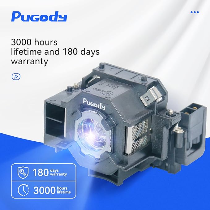 ELPLP42/V13H010L42 Replacement Projector Lamp Bulb for Epson PowerLite 83V+ 822+ 822P EMP-83 83C 83H 83HE 270 280 822 822H X56 X68 EX90 EB-400W 400WE 410W 410WE H281B H371A H330A H330B H330C