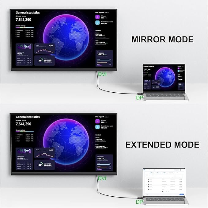 HDMI to VGA Cable 6 Feet 2-Pack, Computer HDMI to VGA Monitor Cord Male to Male for Computer, Switch, Player Game, and Other Devices