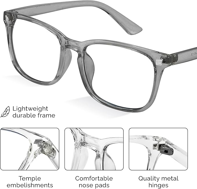 livho High Tech Blue Light Glasses - Advanced Blue Light Blocking Computer Glasses - Screen Fatigue & UV Protection