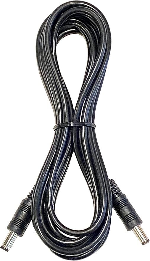 Keen Eye 10ft 22AWG DC Power Cable Male to Male 120" 5.5mm X 2.1mm Barrel Plug
