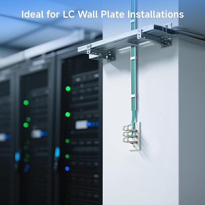 Cable Matters 5-Pack LC UPC Duplex Fiber Optic Keystone Coupler Jack, OM1/OM2/OM3/OM4 Multimode, OS2 Single Mode Support