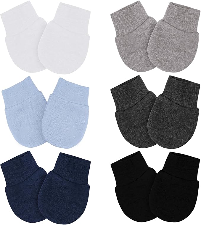 Baby Mittens No Scratch Mittens Infant Soft Gloves Mittens for 0-6 Months Boys Girls