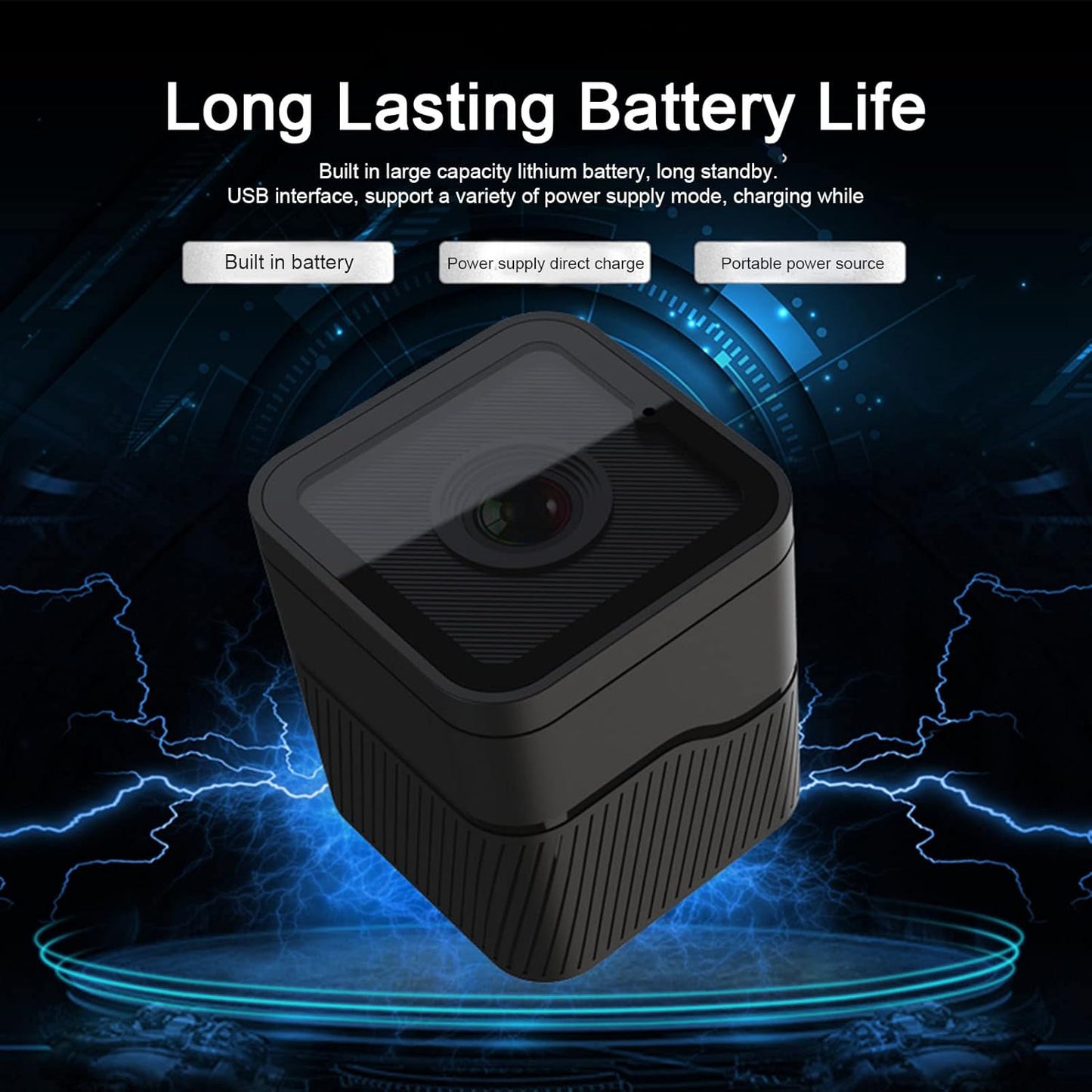 Yosoo Portable Action Camera Hotspot WiFi, 1080P HD Mini Sport Camera, Wireless Outdoor Sport Action Camera with