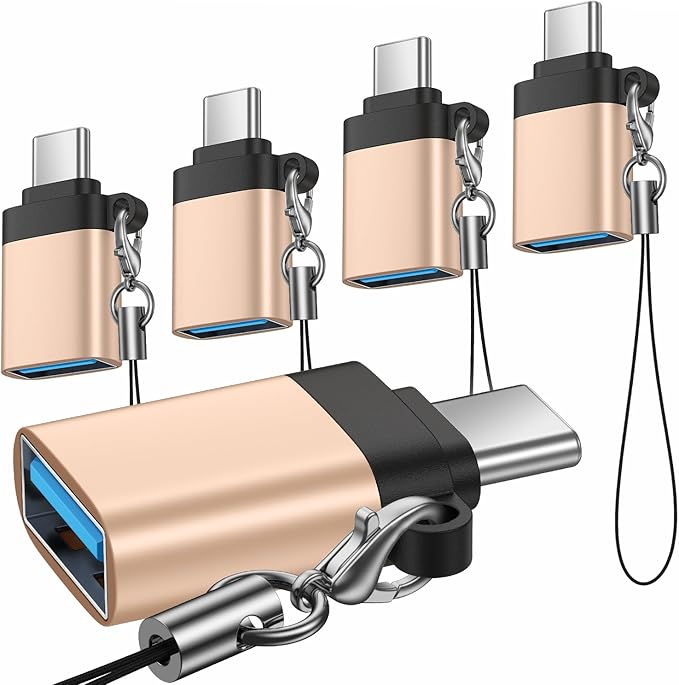 USB C Male to USB 3.0 Female Adapter 5Pack OTG Adapter for Moto G Power G Play 2026 G 5G G Stylus Edge 70 60 50 40 Pro Razr 60 50 Ultra One 5G UW Ace,Samsung Galaxy,Google Pixel