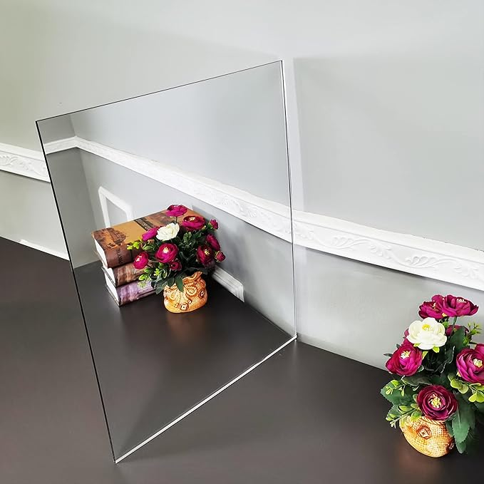 FixtureDisplays® 16X20 20X16 inches Rectangular Acrylic Mirror Plastic Shatter Proof Bath Nursery Kids Safety Mirror-NPF
